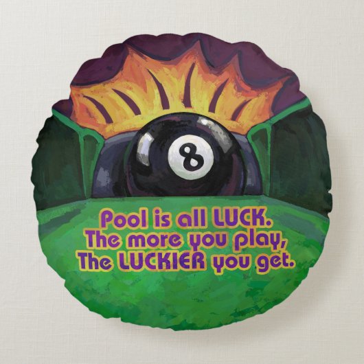 プールは運 ラウンドクッション (正面)