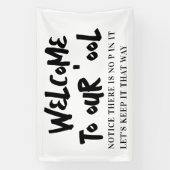 プールへようこそ 横断幕 (縦)