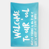 プールへようこそ 横断幕 (縦)