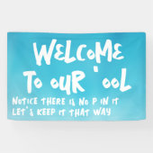 プールへようこそ 横断幕 (横)