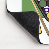 プールまたはビリヤード#1のパパの父の日のギフト マウスパッド (コーナー)