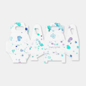 プールまたはビーチパーティー、水の色のスプラッシュ特典ボックス フェイバーボックス (折り畳みなし)