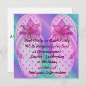 プールを囲んでのパーティのビーチの数々のな目的の招待状 招待状 (正面/裏面)