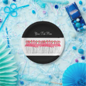 プールを囲んでのパーティのピンクのフラミンゴのデザイン ペーパープレート (パーティー)