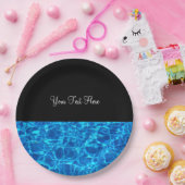 プールを囲んでのパーティのプールのデザイン ペーパープレート (パーティー)