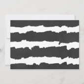 プールを囲んでのパーティの女の子の誕生日、フラミンゴの熱帯写真 招待状 (裏面)