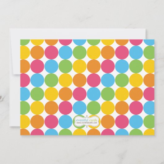 プールを囲んでのパーティの子供の誕生日のパーティの招待状 招待状 (裏面)