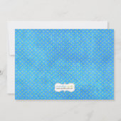 プールを囲んでのパーティの子供の誕生日のパーティの招待状 招待状 (裏面)