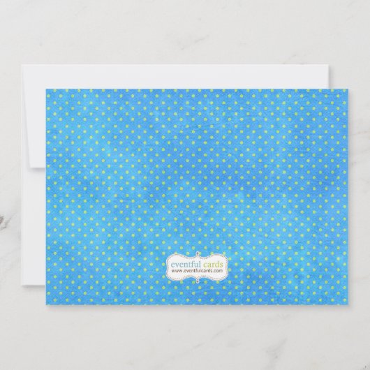 プールを囲んでのパーティの子供の誕生日のパーティの招待状 招待状 (裏面)