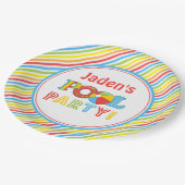 プールを囲んでのパーティの紙皿、プールを囲んでのパーティの装飾 ペーパープレート (アングル)