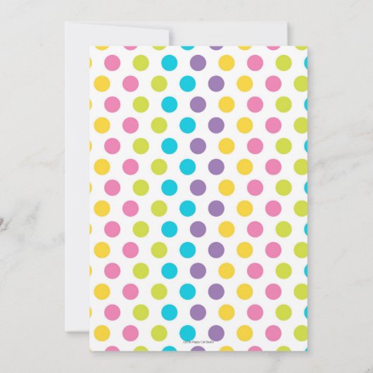 プールを囲んでのパーティの誕生日の招待状の女の子 招待状 (裏面)