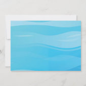 プールを囲んでのパーティの誕生日の招待状 招待状 (裏面)