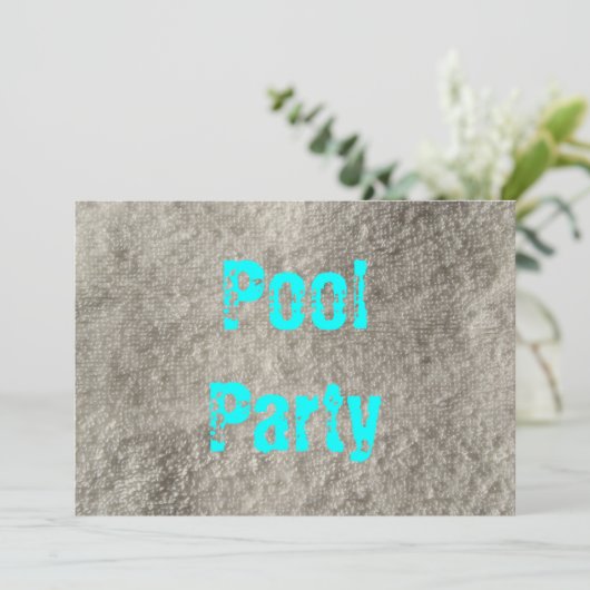 プールを囲んでのパーティ 招待状 (スタンド正面)