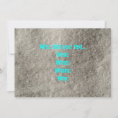 プールを囲んでのパーティ 招待状 (裏面)