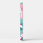 プールを持つ犬のフロート、ヴィンテージパターン。 Case-Mate iPhoneケース (裏面 / 右)