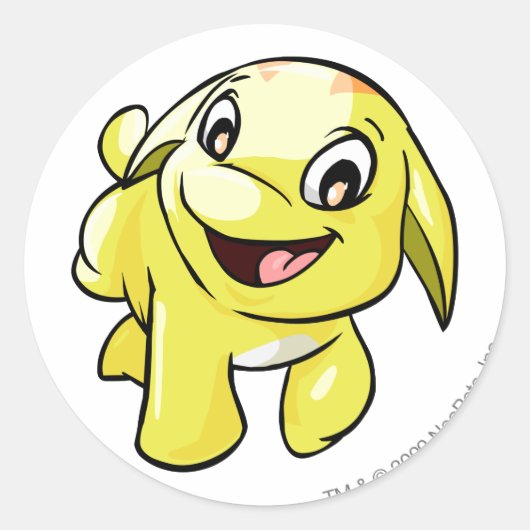 プールイエロー ラウンドシール (正面)