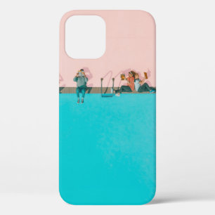 プールイラストレーション iPhone 12ケース