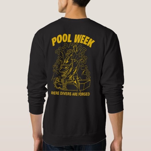 プールウィークTシャツ スウェットシャツ (裏面)