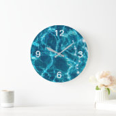 プールウォーターアクリル壁時計 ラージ壁時計 (ホーム)