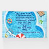 プールカスタマイズ保守修理サービス事業 横断幕 (横)