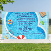 プールカスタマイズ保守修理サービス事業 横断幕 (外側)