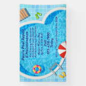 プールカスタマイズ保守修理サービス事業 横断幕 (縦)