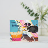 プールカッコいいに誕生日おもしろいがある シーズンポストカード (スタンド正面)