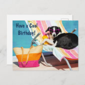 プールカッコいいに誕生日おもしろいがある シーズンポストカード (正面/裏面)
