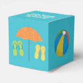 プールカッコいいパーティーボーイスイミングキッズブルー誕生日 フェイバーボックス (裏面サイド)