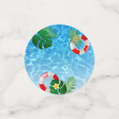 'プールカッコいいパーティー'誕生日スプラッシュ! コンフェッティ (スモール正面)