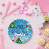 プールカッコいいパーティー誕生日 ペーパープレート (パーティー)