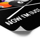 プールカッコいいビリヤード女子男性へ8ボールプール遊 ポスター (角)