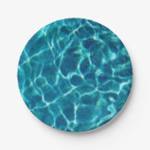 プールカッコいい水 ペーパープレート (正面)