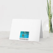 プールカードのパーム・スプリングスのクリスマスツリー シーズンカード (裏面)