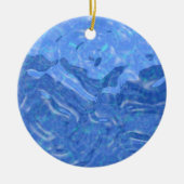 プールクリスマスの装飾の夢 セラミックオーナメント (正面)
