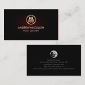 プールクリーナースイミングプール赤いグロー 名刺 (正面/裏面)