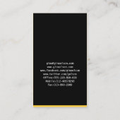 プールクリーナービジネスカードモノグラムブロック 名刺 (裏面)