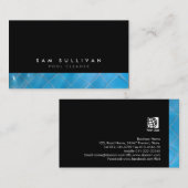 プールクリーナー貿易スキルブルー澄んウォーター 名刺 (正面/裏面)