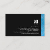 プールクリーナー貿易スキルブルー澄んウォーター 名刺 (裏面)