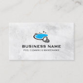プールクリーニングとメンテナンスサービスのプロフェッショナル 名刺 (正面)