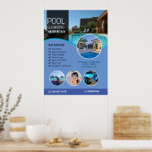 プールクリーニングサービスカスタムのポスター ポスター (キッチン)