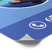 プールクリーニングサービスカスタムのポスター ポスター (角)