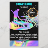 プールクリーニングサービスプールのメンテナンスと修復 チラシ (正面)