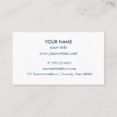 プールクリーニングロゴ修復サービスプロフェッショナル 名刺 (裏面)