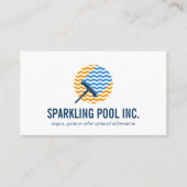 プールクリーニングロゴ修復サービスプロフェッショナル 名刺 (正面)