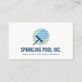 プールクリーニングロゴ修復サービスプロフェッショナル 名刺 (正面)