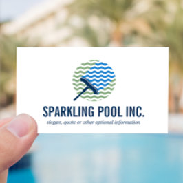 プールクリーニングロゴ修復サービスプロフェッショナル 名刺