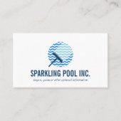 プールクリーニングロゴ修復サービスプロフェッショナル 名刺 (正面)