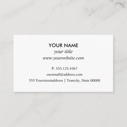 プールクリーニング修復サービスロゴプロフェッショナル 名刺 (裏面)