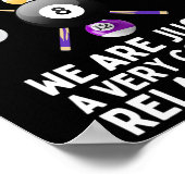 プールクールアート女子男性へ男子ビリヤード8ボールP ポスター (角)